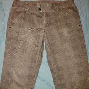 Plaid Casual Dress Pants